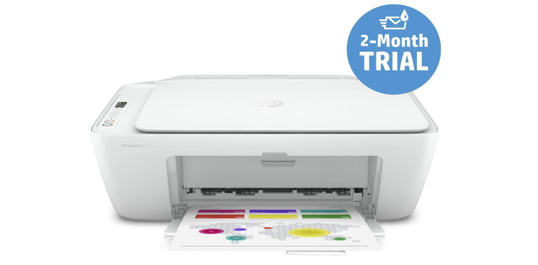 HP DeskJet 2710 Wireless All-in-One Printer with 2 months Instant Ink Trial