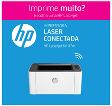 Load image into Gallery viewer, HP Laser 107w Black &amp; White Wireless Printer
