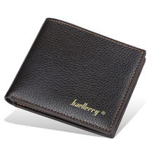 Load image into Gallery viewer, BAELLERRY LEISURE STYLE SLIM MENS WALLET COIN POCKET VERTICAL BROWN LEATHER GENTS’ WALLET
