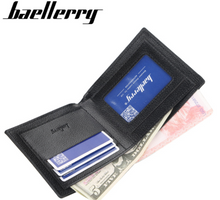 Load image into Gallery viewer, BAELLERRY LEISURE STYLE SLIM MENS WALLET COIN POCKET VERTICAL BROWN LEATHER GENTS’ WALLET
