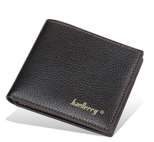 Load image into Gallery viewer, BAELLERRY LEISURE STYLE SLIM MENS WALLET COIN POCKET VERTICAL BROWN LEATHER GENTS’ WALLET
